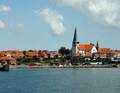 The Danish mainland and Sweden and is still a trading and fishing harbour