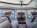 Star Trek ambience: "This is it" captain Nikolaos Kechagias works in front of floor-to-ceiling windows and with a free-standing bridge from Team Italia