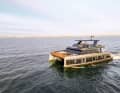 Quiet on board: Fernando Alonso emits few emissions with his 18-metre-long E-Cat from Sunreef (example image) and ...