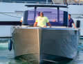 Magic Johnson auf einem Chaseboot