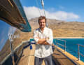 Fernando Alonso auf seiner 60 Sunreef Power Eco