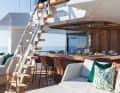 Crow’s Nest: Steep steps lead up to the 16-metre-high observation pod, which is adorned with a jungle-themed cushion
