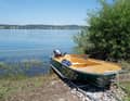 The traditional fishing gondola from the Beck & Söhne boatyard in Reichenau.