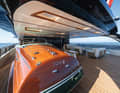 The restored Riva Ariston was part of the concept right from the start and gave the stern its arched struts.