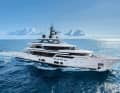Displacer: The Custom Line 50 pushes through the waves at a maximum of 16 knots. Filippo Salvetti drew the straight outer lines.