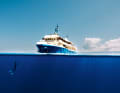 Big blue: The 50 metre long "Kudanil Explorer" cruises the Indonesian islands with Pelorus customers, diving stops included.