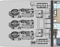 The GTX80 is the first Pershing of this size to offer space for four cabins.  The owner's suite is located amidships and spans the entire width.