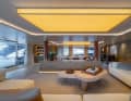 Rossinavi: The interior of the 42.8-metre cat comes from the New York studio Meyer Davis, and the design focuses on discreet sustainability.