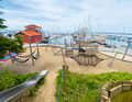 Austoben direkt am Steg: Der Spielplatz in der Marina Minde.