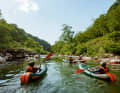 Packrafts can be folded to the size of a rucksack.
