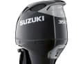 Like the Z-drives, larger outboard motors are trimmed with a hydraulic unit.