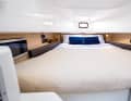 The large double berth measures approximately 1.90 x 2.00 metres.