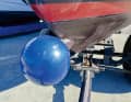 Owner Gerhard Kropp built a bulbous bow using a spherical fender.