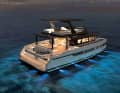 The large catamaran has all-round underwater lighting.
