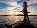 Barbara ‘Babs’ Kijewski in her element: with her fishing rod in hand and ...