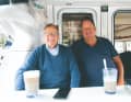 Shipyard manager Anton van den Bos (left) maintains close contact with the Elling owners. Many of the owners share their experiences and the nautical miles they have sailed with him.