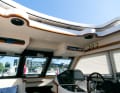 Comfortable whatever the weather. The roof of the Elling’s sheltered cockpit opens at the touch of a button.