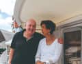 Jürgen und Ilse Blersch an Bord ihrer Elling E4, "Miss Elli"