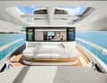 There is plenty of space to sit and lie down on board