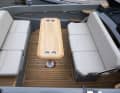 Folding bench seat, now there is room for six people