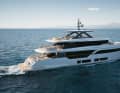 The new Custom Line yacht measures 34.5 metres.