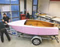 Step 2: Cleaning The boat is now thoroughly cleaned and degreased with acetone and silicone remover. Then make all surfaces to be coated dust-free with a dust-binding cloth.
