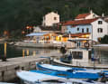 Na Moru" means "by the sea" - the restaurant's terrace is right by the water