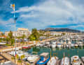 Although the town is clearly characterised by tourism, the number of buildings in Altea is limited. The marina is located on the southern edge of the town