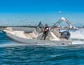 The manoeuvring characteristics of the RIBS also impressed in the test