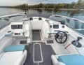 The steering position is tidy and easy to see into
