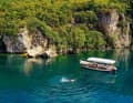 Bathing stop off the rocky east coast of Lake Ohrid