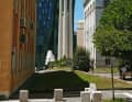 Modern buildings in the capital Tirana.