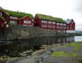 Grassy roofs on the Faroe Islands.