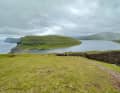 Hike on the island of Vagar in the Faroe Islands.