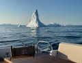 Travelling off the coast of southern Greenland