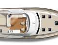 The flybridge with its generous amount of space and the tender supplied as standard