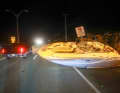 Oncoming traffic: A pleasure craft on a street in Port Charlotte.