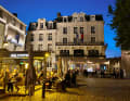 Restaurants und Cafés an der Place Chateaubriand in Saint-Malo
