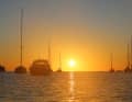 Sunrise over Braye Harbour on Alderney.