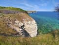 Dis falaises de Stevns Klint.