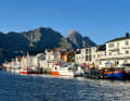 Fishing vessels at the eastern pier in Heimsundet. Yachts are also moored here.