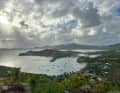 Vista di English Harbour, Antigua, da Shirley Heights.