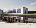 This is what the new lock is set to look like.  View from the lower eastern outer harbour.