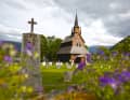 Sognefjord: Die Stabkirche in Kaupanger