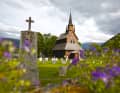 Sognefjord: The stave church in Kaupanger