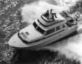 Lever on the table: The 10-metre-long Atlantik glided along with two 120-hp Fiat diesels.