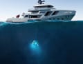 Für Ausflüge unter die Wasseroberfläche steht ein U-Boot bereit.