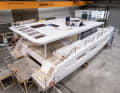 Rohbau: Die Nummer eins soll auf dem Cannes Yachting Festival Premiere feiern.