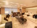 The light-coloured interior is only suitable for small children to a limited extent