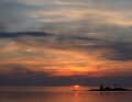 With the dinghy across the great Vänern.